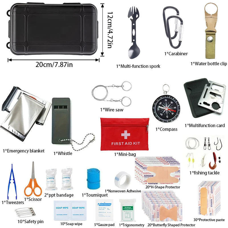 57-in-1 Survival & First Aid Kit