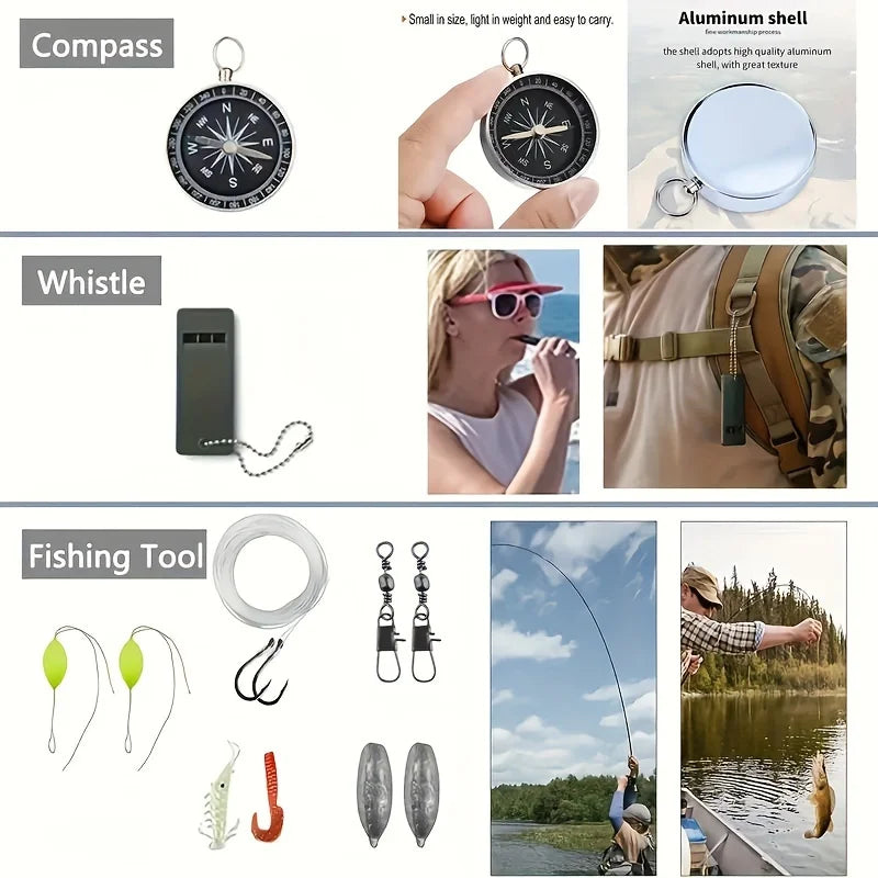 57-in-1 Survival & First Aid Kit